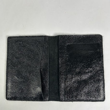 Shiny Crumpled Leather Vertical Pencil Holder
