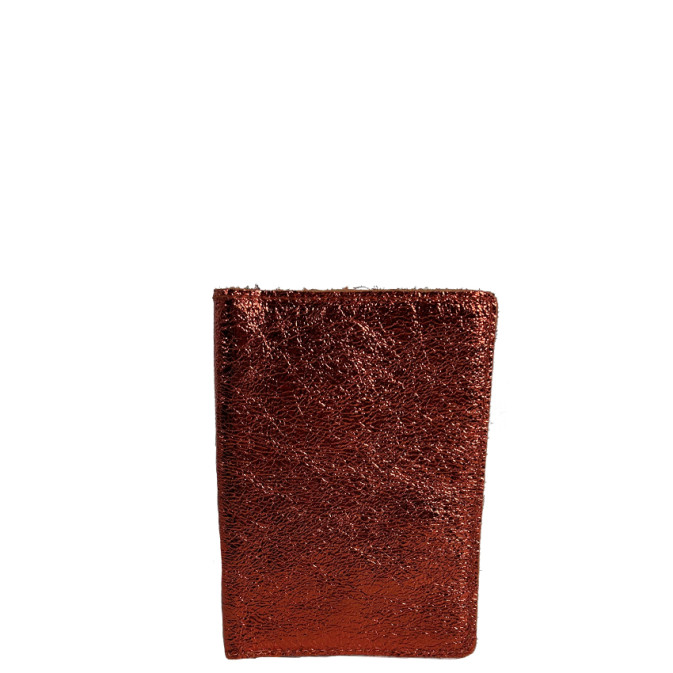 Shiny Crumpled Leather Vertical Pencil Holder