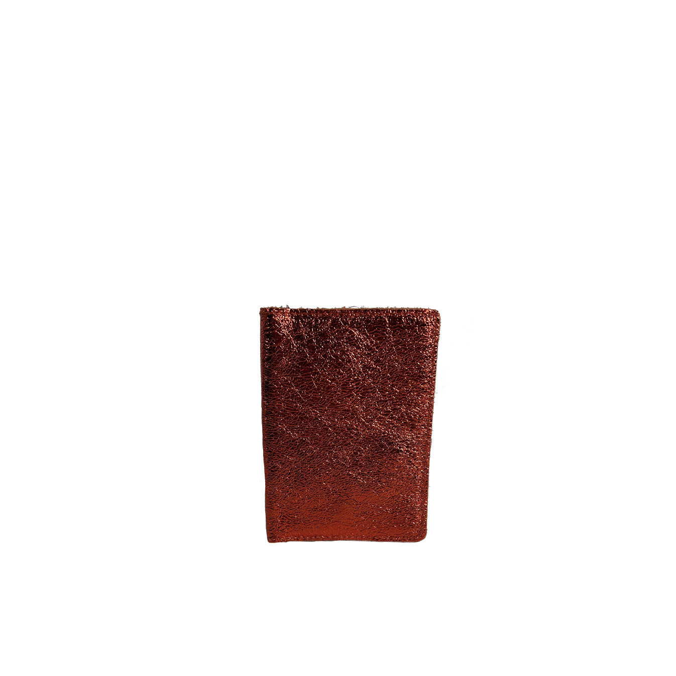 Shiny Crumpled Leather Vertical Pencil Holder