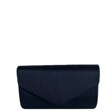 Shiny Navy Blue Wedding Purse with Flap