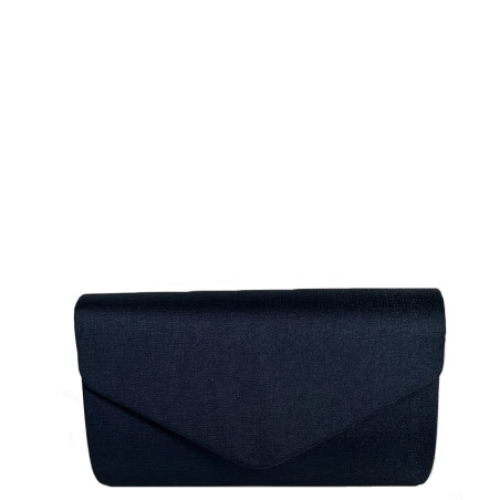 Shiny Navy Blue Wedding Purse with Flap