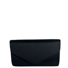Shiny Black Zipper Wedding Pouch