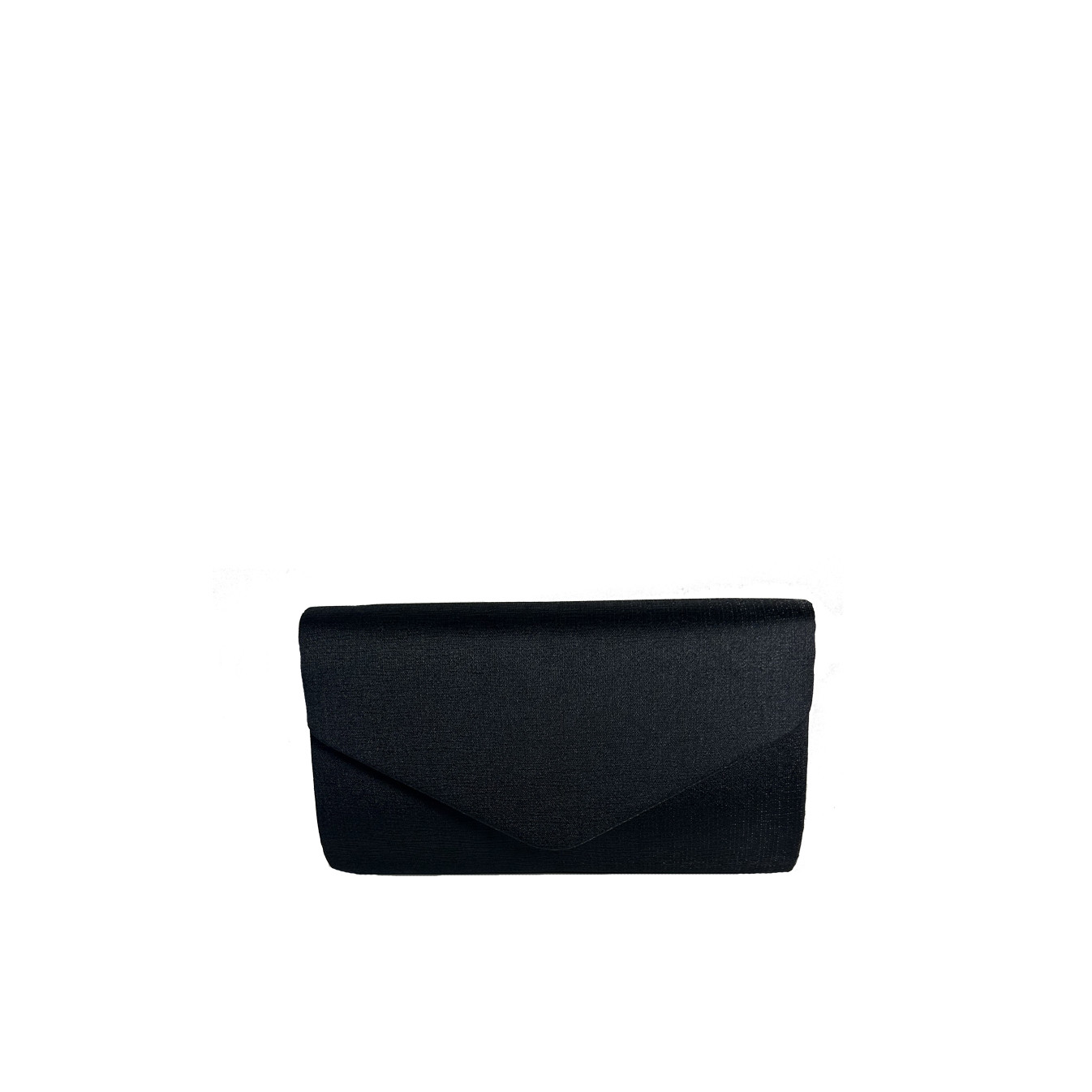 Shiny Black Zipper Wedding Pouch