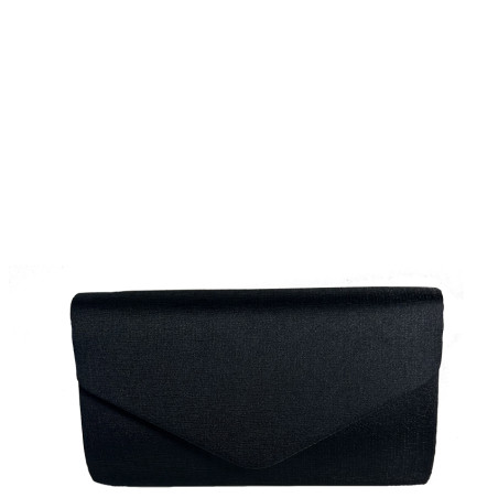 Shiny Black Zipper Wedding Pouch