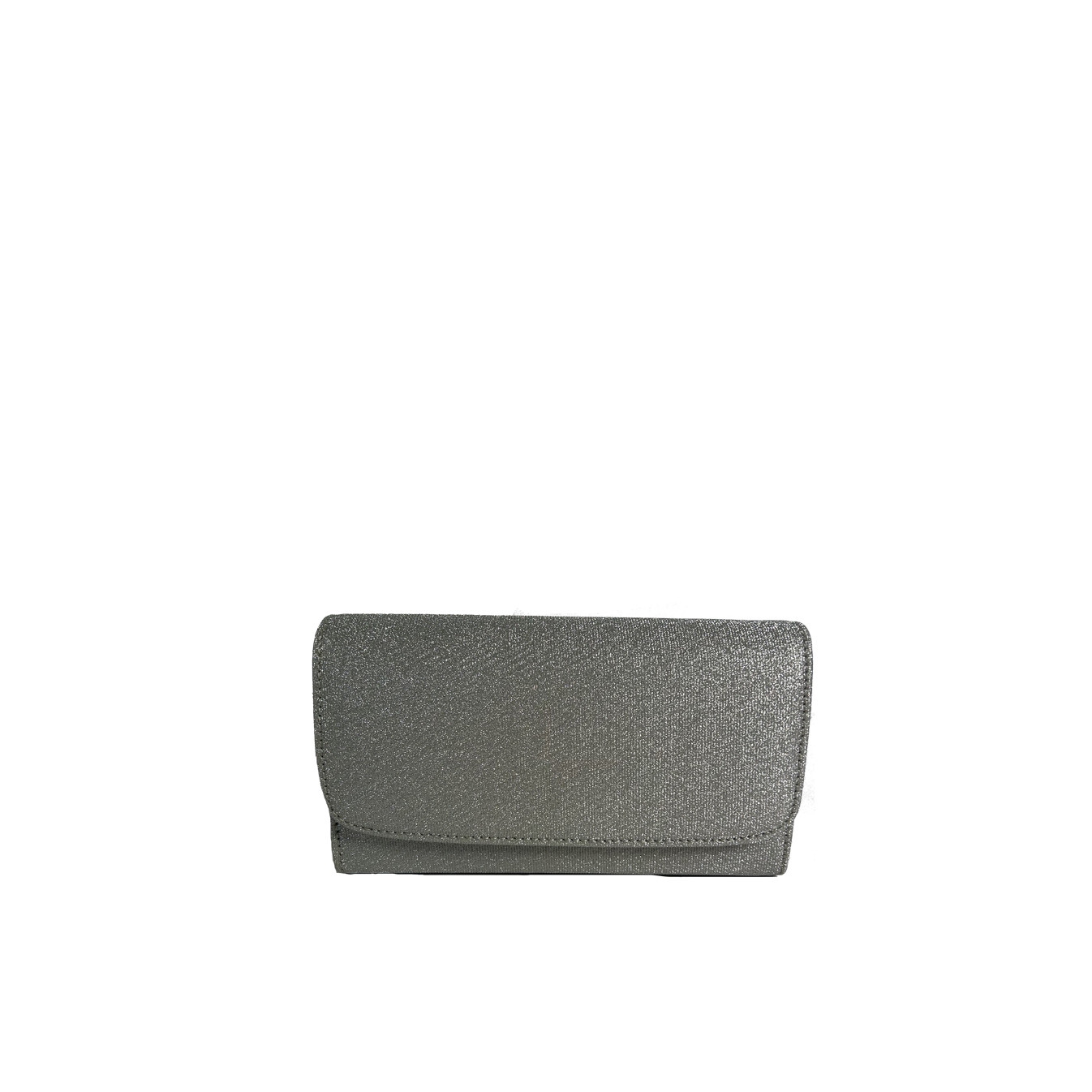Farfouillette Wedding Pouch with Shiny and Rigid Clasp Silver