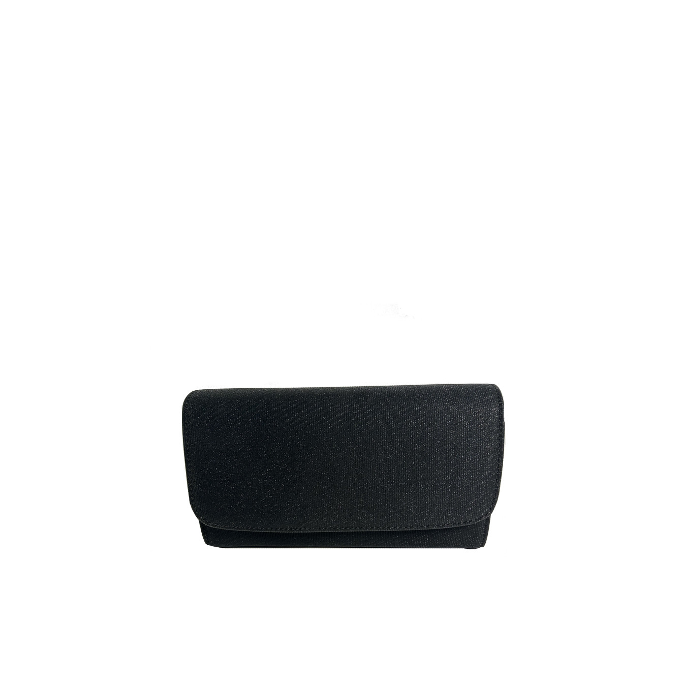 Farfouillette Wedding Pouch With Snap-Flap Shiny And Rigid Black