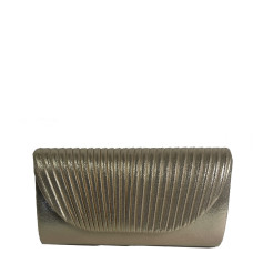Gold Ribbed Wedding Pouch