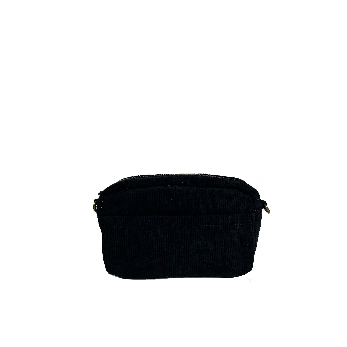 Farfouillette Crossbody Côtelé Et Pochette Noir
