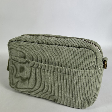 Farfouillette Crossbody Côtelé Et Pochette Tilleul
