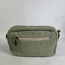 Farfouillette Sac Porté Travers Côtelé Et Pochette Tilleul dos