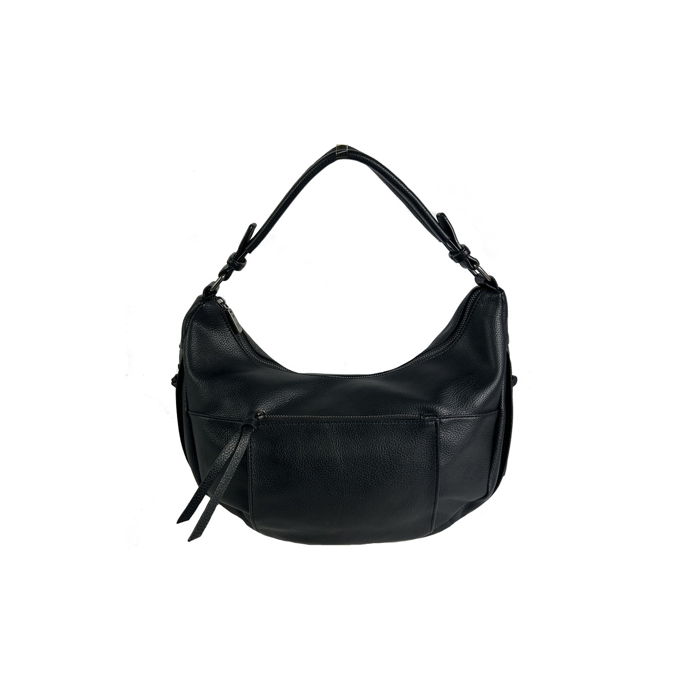 Farfouillette Grand Sac Besace Similicuir Grainé Noir