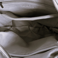 Farfouillette Large Drawstring Bag Faux Cuir Grainé Sable