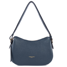 Lancaster Dune Satchel in Grained Leather 529-95 Dark Blue