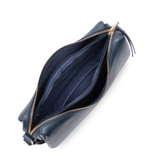Lancaster Dune Satchel in Grained Leather 529-95 Dark Blue