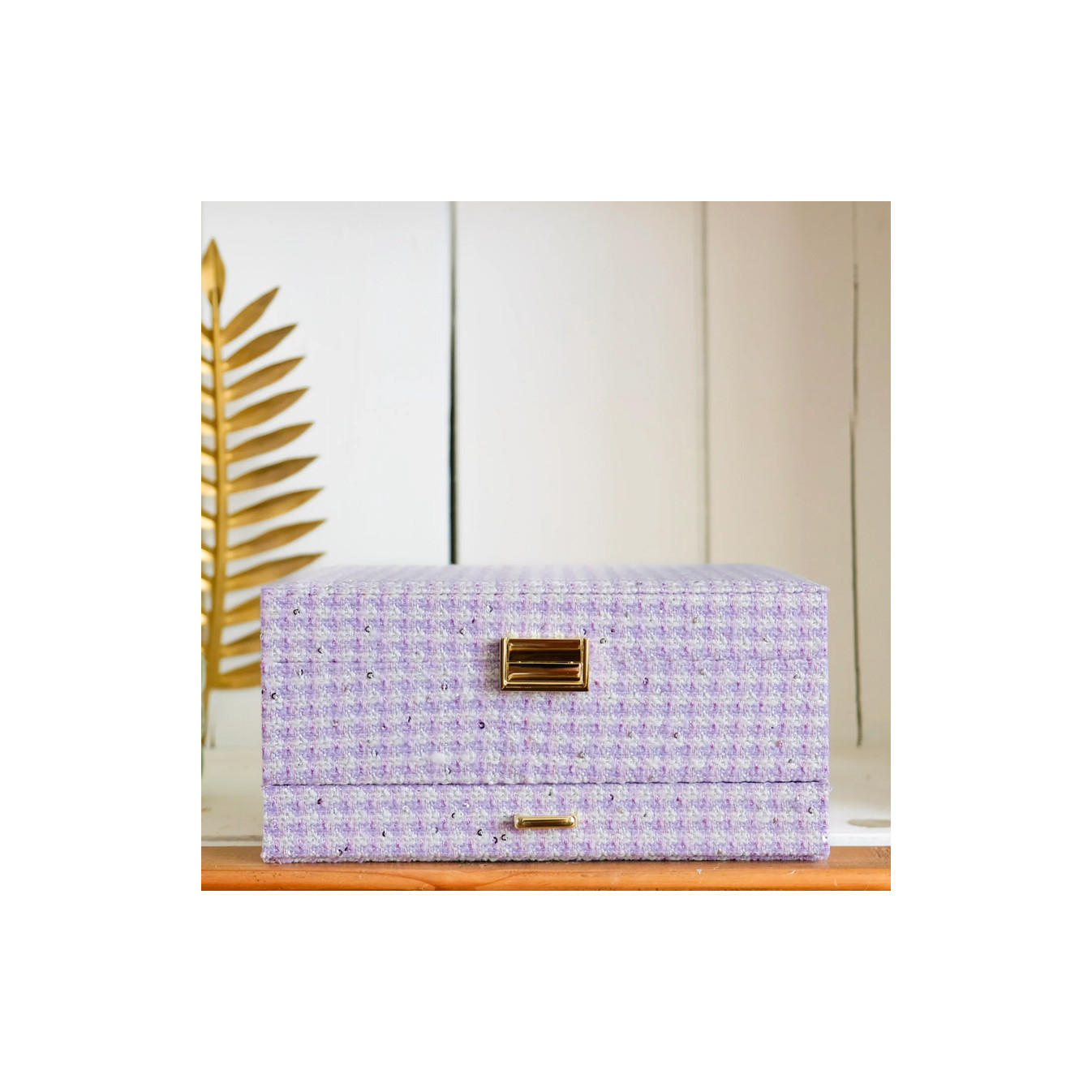 Maison Scarlett Jewelry Box Denise Hen's Foot Purple