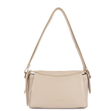 Lancaster Dune Tote Bag in Grained Leather 529-96 Dark Beige