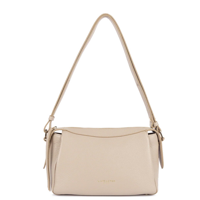 Lancaster Dune Tote Bag in Grained Leather 529-96 Dark Beige