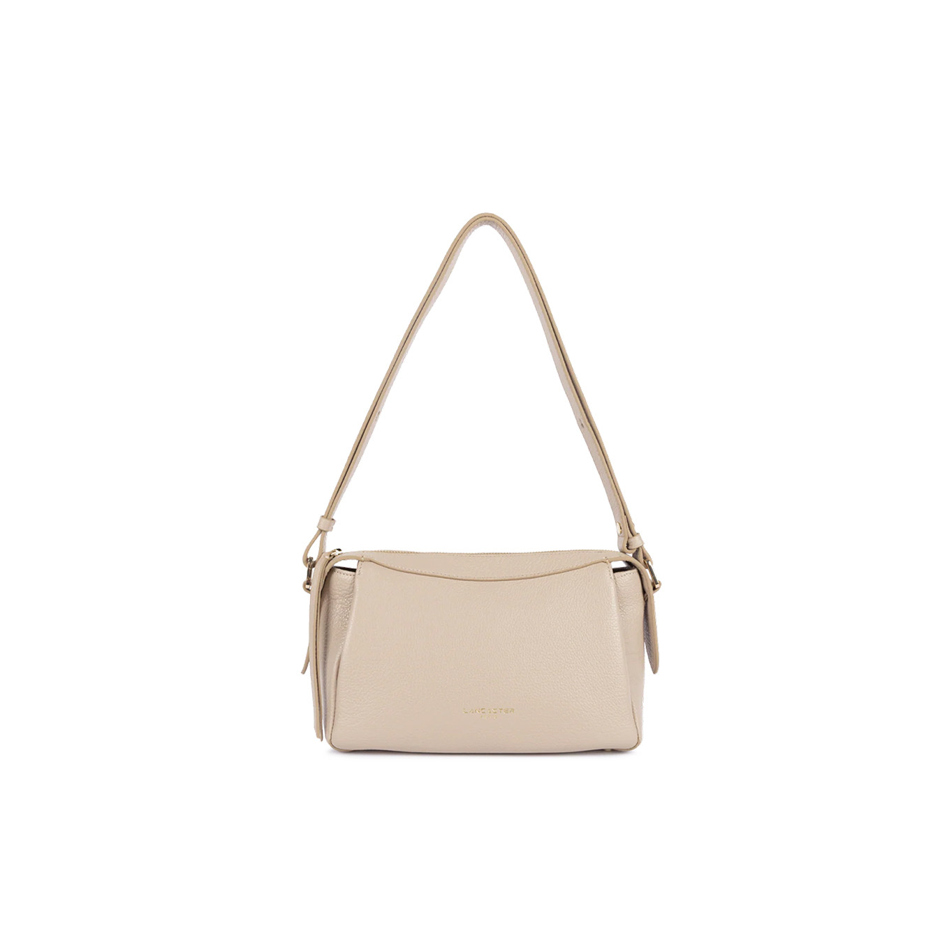 Lancaster Dune Sac Trotteur En Cuir Grainé 529-96 Beige Foncé
