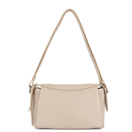Lancaster Dune Tote Bag in Grained Leather 529-96 Dark Beige