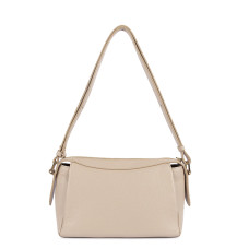 Lancaster Dune Tote Bag in Grained Leather 529-96 Dark Beige