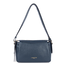 Lancaster Dune Tote Bag in Grained Leather 529-96 Dark Blue