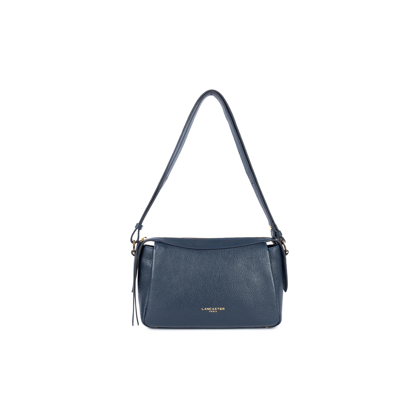 Lancaster Dune Tote Bag in Grained Leather 529-96 Dark Blue