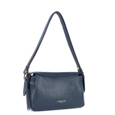 Lancaster Dune Tote Bag in Grained Leather 529-96 Dark Blue