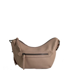 Farfouillette Large Banana Bag Faux Cuir Grainé Rose