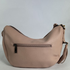Farfouillette Large Banana Bag Faux Cuir Grainé Rose