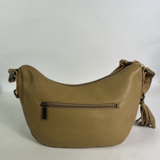 Farfouillette Large Banana Bag Faux Cuir Grainé Sable