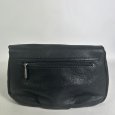 Farfouillette Crossbody Bag with Flap and Tassel 3 Compartments Black