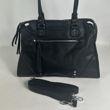 Farfouillette Sac Shopping Aux Détails Métalliques Noir bandoulière
