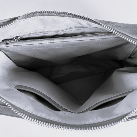 Farfouillette Sac Besace Aux Détails Métalliques Rose ouvert