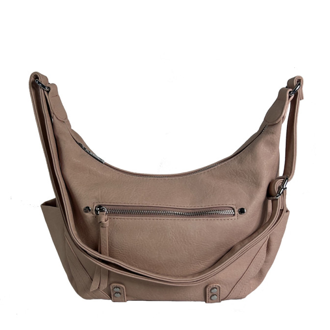 Farfouillette Sac Besace Aux Détails Métalliques Rose