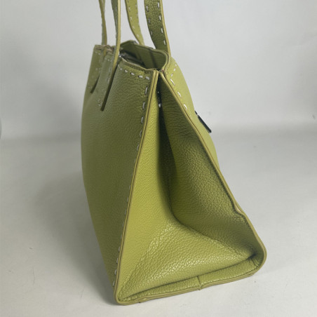 Farfouillette Handbag with Almond Stitching
