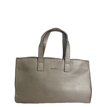 Farfouillette Handbag with Gold Stitching