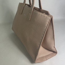 Farfouillette Handbag with Pink Topstitching