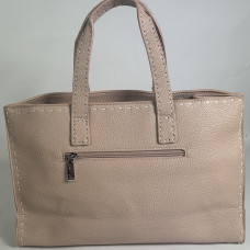 Farfouillette Handbag with Pink Topstitching