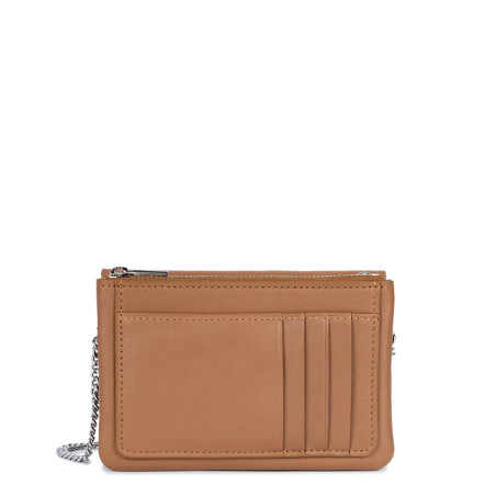 Lancaster Soft PM Small Double Pouch 176-003 Camel