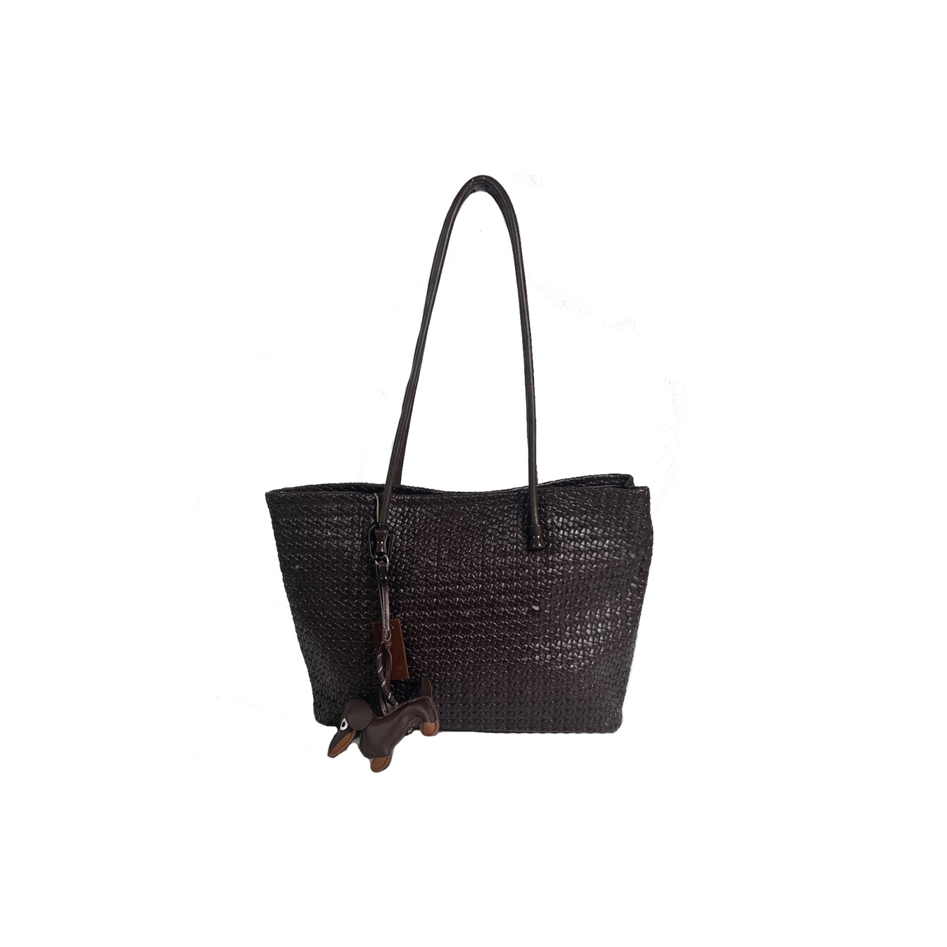 Farfouillette Woven Shopping Bag with Removable Chocolate Bar and D...