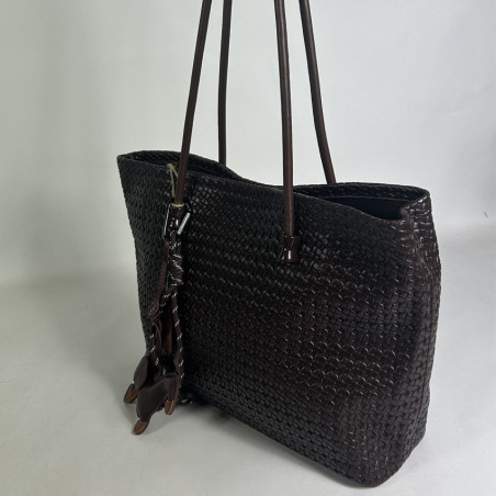 Farfouillette Woven Shopping Bag with Removable Chocolate Bar and D...