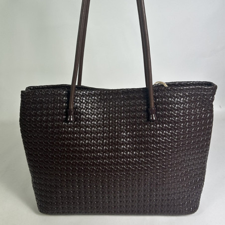 Farfouillette Woven Shopping Bag with Removable Chocolate Bar and D...
