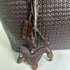 Farfouillette Woven Shopping Bag with Removable Chocolate Bar and D...