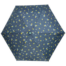Isotoner Compact Mini Slim Manual Lemon Yellow Umbrella