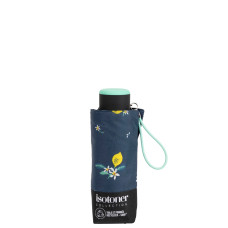 Isotoner Parapluie Mini Pliant Manuel Citron Jaune face