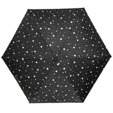 Isotoner Compact Mini Slim Manual Umbrella Black/Yellow