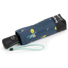 Isotoner Mini Automatic Folding Umbrella Yellow Lemon