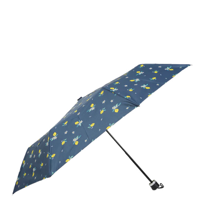 Isotoner Folding Manual Umbrella for Women - Lemon Yellow