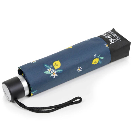 Isotoner Folding Manual Umbrella for Women - Lemon Yellow