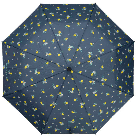 Isotoner Folding Manual Umbrella for Women - Lemon Yellow